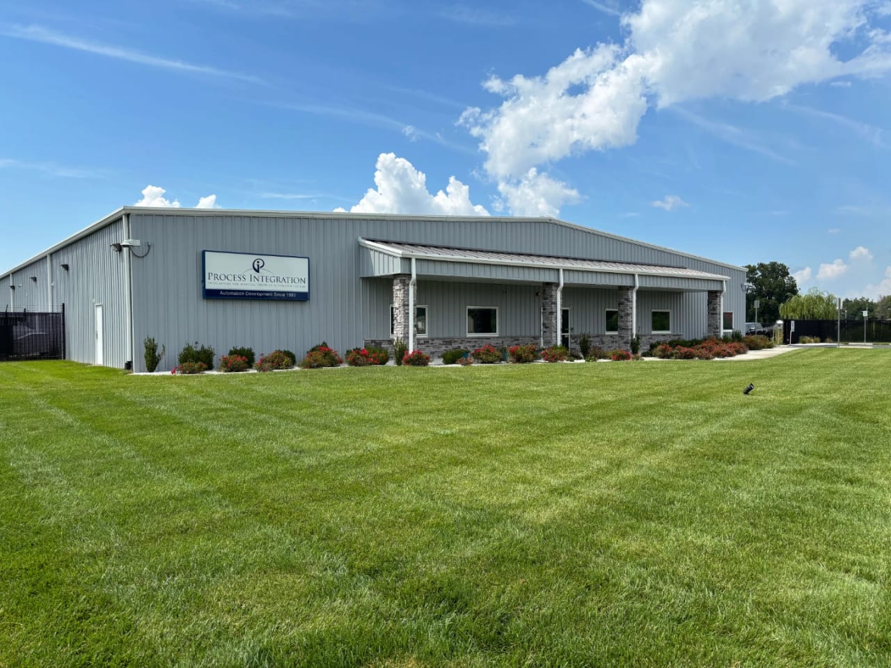 The Process Integration, Inc. building in Princess Anne, Maryland, its sign reading Automation Development Since 1993